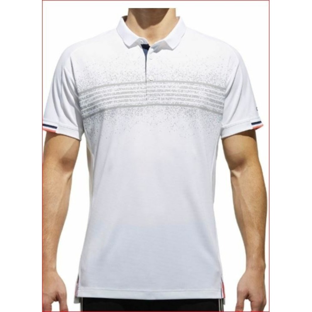 Adidas men polo shirt Climalite CG2542 white 2XL MSRP $70